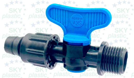 Штуцер ЛФТ кран 1,2 Фитинг лента кран 1/2"